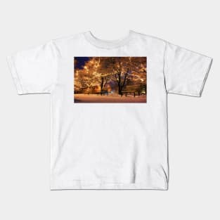 Lights in the City - Happy Holidays Kids T-Shirt